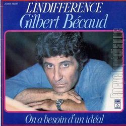 [Pochette de L’indiffrence (Gilbert BCAUD)]