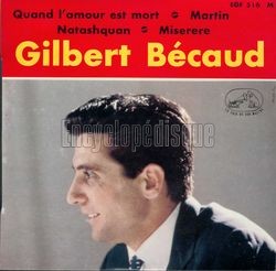 [Pochette de Quand l’amour est mort (Gilbert BCAUD)]