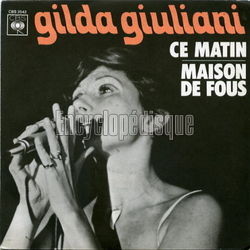 [Pochette de Ce matin (Gilda GIULIANI)]