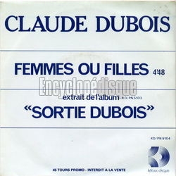 [Pochette de Femmes ou filles (Claude DUBOIS)]