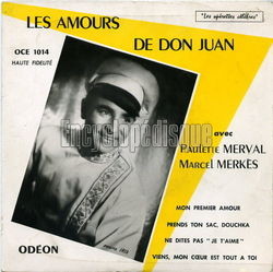 [Pochette de Les amours de Don Juan (Marcel MERKS et Paulette MERVAL)]