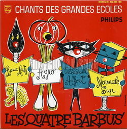 [Pochette de Chants des Grandes coles (Les QUATRE BARBUS)]