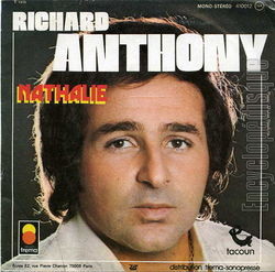 [Pochette de Comme une mlodie (Richard ANTHONY) - verso]