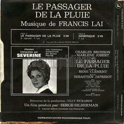 [Pochette de Le passager de la pluie (B.O.F.  Films ) - verso]