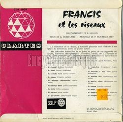 [Pochette de Francis et les oiseaux (DOCUMENT) - verso]