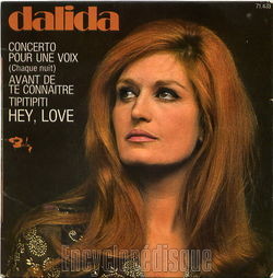 [Pochette de Concerto pour une voix (chaque nuit) (DALIDA)]