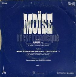 [Pochette de Mose (THTRE / SPECTACLE) - verso]