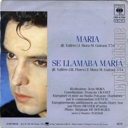 [Pochette de Maria (Serge GUIRAO) - verso]