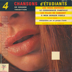 [Pochette de 4 chansons d’tudiants de grande tradition (COMPILATION)]