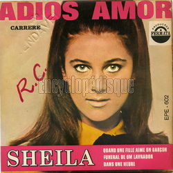 [Pochette de Adios amor (SHEILA)]