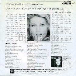 [Pochette de Little darlin’ (SHEILA) - verso]