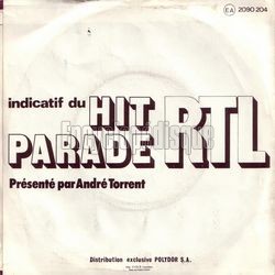 [Pochette de HIT-PARADE RTL (RADIO) - verso]