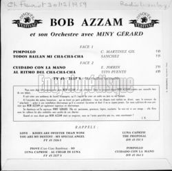 [Pochette de Pimpollo (Bob AZZAM) - verso]