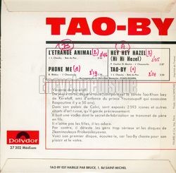 [Pochette de Hey hey Hazel (TAO-BY) - verso]