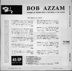 [Pochette de Je te garderai (Bob AZZAM) - verso]