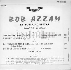 [Pochette de One finger, one thumb (Bob AZZAM) - verso]