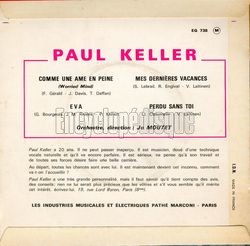 [Pochette de Comme une me en peine (Paul KELLER) - verso]