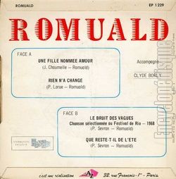 [Pochette de Une fille nomme Amour (ROMUALD) - verso]