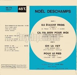 [Pochette de Ils taient trois (Nol DESCHAMPS) - verso]