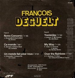 [Pochette de French medley / Pot pourri anglais (Franois DEGUELT) - verso]