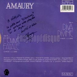 [Pochette de Diva divine (AMAURY) - verso]