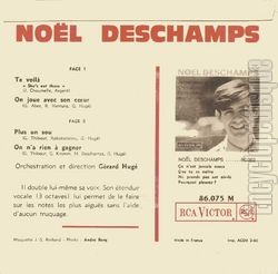 [Pochette de Te voil (Nol DESCHAMPS) - verso]