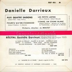 [Pochette de Aux quatre saisons (Danielle DARRIEUX) - verso]