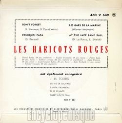 [Pochette de Les gars de la marine (Les HARICOTS ROUGES) - verso]