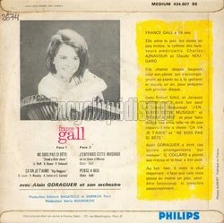 [Pochette de Ne sois pas si bte (France GALL) - verso]