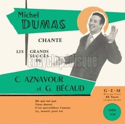 [Pochette de Chante les grands succs de Charles Aznavour et Gilbert Bcaud (Michel DUMAS)]