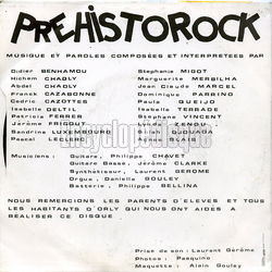 [Pochette de Prhistorock (PRHISTOROCK) - verso]