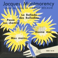 [Pochette de Jacques Montmorency chante les succs de Gilbert Bcaud (Jacques MONTMORENCY)]