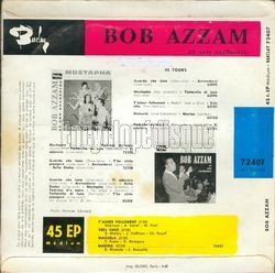 [Pochette de T’aimer follement (Bob AZZAM) - verso]