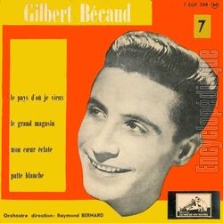 [Pochette de Le pays d’o je viens - N7 (Gilbert BCAUD)]