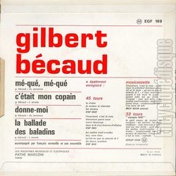 [Pochette de M-qu, m-qu (Gilbert BCAUD) - verso]