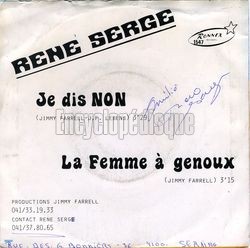 [Pochette de Je dis NON (Ren SERGE) - verso]