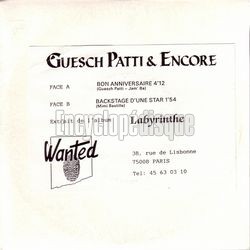 [Pochette de Bon anniversaire (Guesch PATTI)]