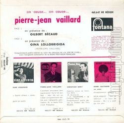 [Pochette de On cause…on cause… (Pierre-Jean VAILLARD) - verso]