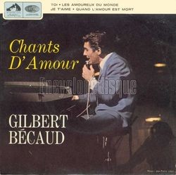 [Pochette de Chants d’amour (Gilbert BCAUD)]