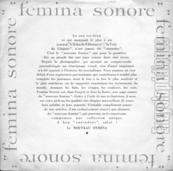 [Pochette de Fmina Sonore (COMPILATION)]