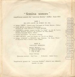 [Pochette de Fmina Sonore (COMPILATION) - verso]