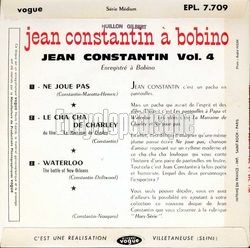 [Pochette de Ne joue pas (Jean CONSTANTIN) - verso]