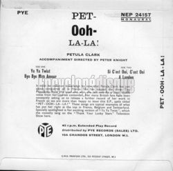 [Pochette de Pet-Ooh-la-la ! (Petula CLARK) - verso]