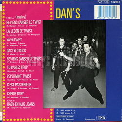 [Pochette de Reviens danser le twist (DAN’S) - verso]