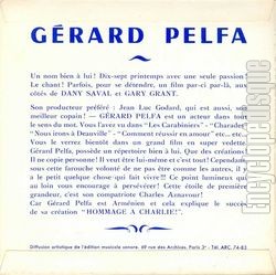 [Pochette de Pour un week-end (Grard PELFA) - verso]