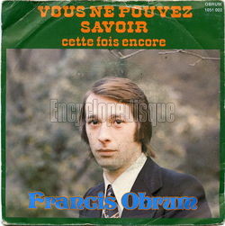 [Pochette de Vous ne pouvez savoir (Francis OBRUN)]