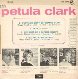 [Pochette de C’est mon cœur qui chante clair (Petula CLARK) - verso]