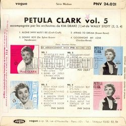 [Pochette de Alone - Vol.5 (Petula CLARK) - verso]