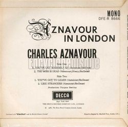 [Pochette de You’ve let yourself go (version anglaise) (Charles AZNAVOUR) - verso]