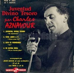 [Pochette de Juventud, divino tesoro (Charles AZNAVOUR)]